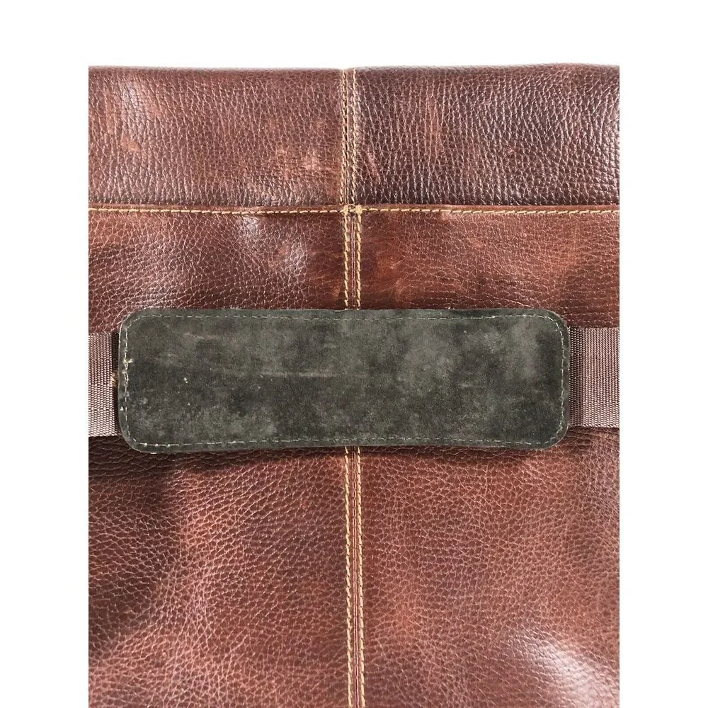 Leather Messenger Bag Executive Classico Shoulder Strap Brown Multi‎ Pocket